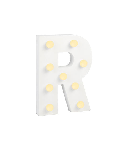 Light Letters - R