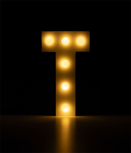 Light Letters - T