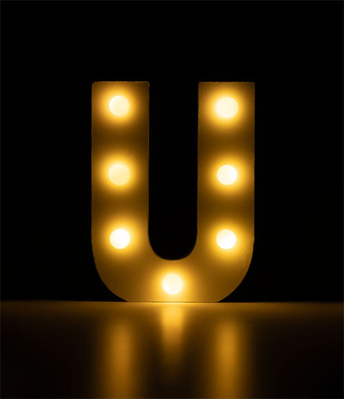Light Letters - U