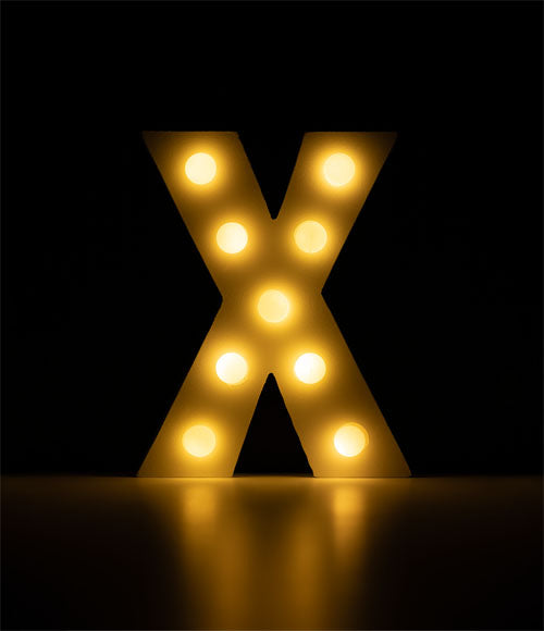 Light Letters - X