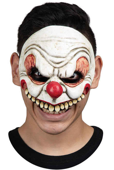 Masker rubber half Creepy Clown