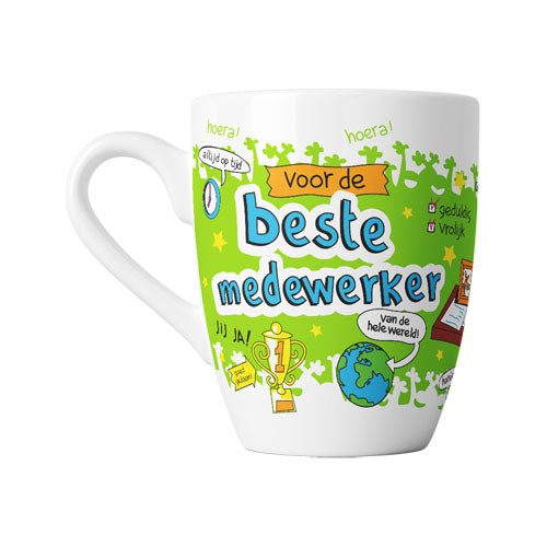 Mok cartoon Medewerker