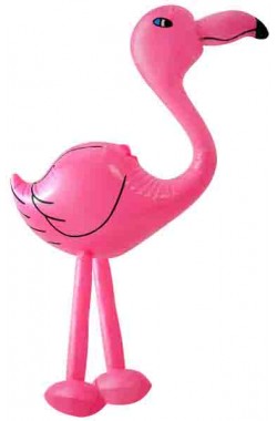 Opblaasbare flamingo 64cm