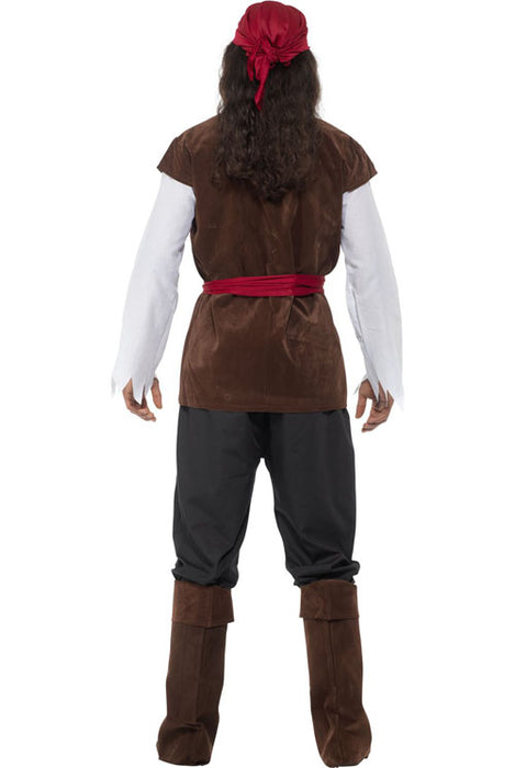Piraat bruin/rood mt. M