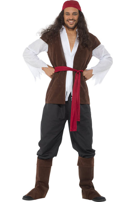 Piraat bruin/rood mt. XL