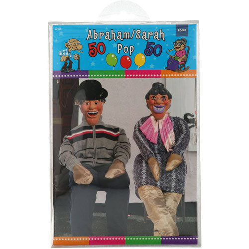 Pop Abraham/Sarah vulbaar-levensgroot