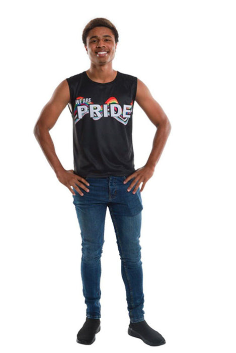 Shirt mouwloos We are Pride zwart mt. L