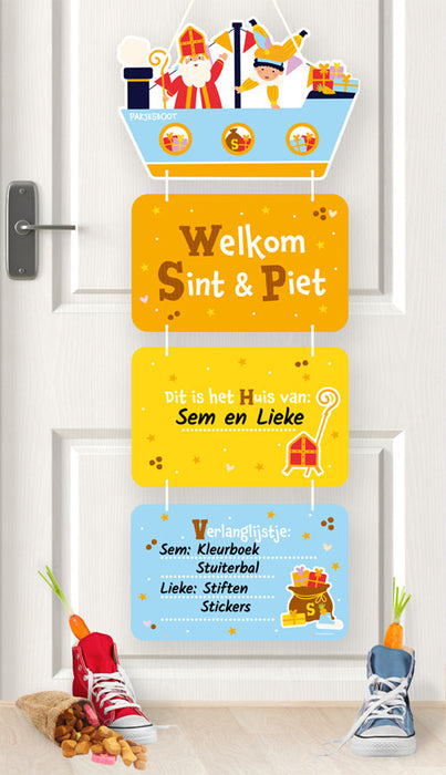 Sinterklaas - Deurhanger 80cm