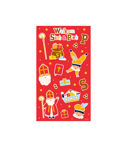 Sinterklaas - Stickervellen 4st.