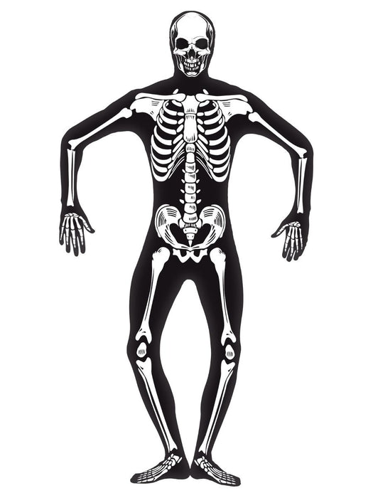 Skeleton second skin kostuum mt. L
