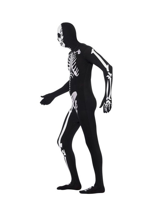 Skeleton second skin kostuum mt. M