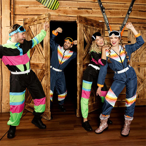Skipak 80s dude mt. S (incl. skibril en riem)