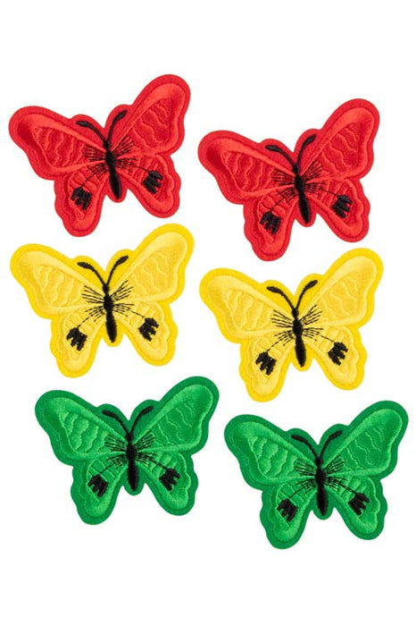 Strijkapplicaties6xVlindersrood_geel_groen71x55cm__1
