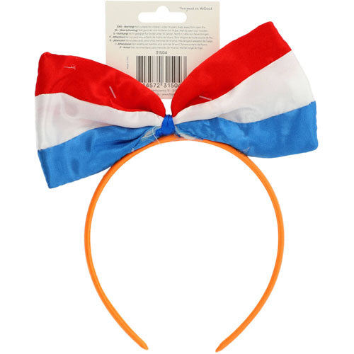 Tiara strik rood/wit/blauw