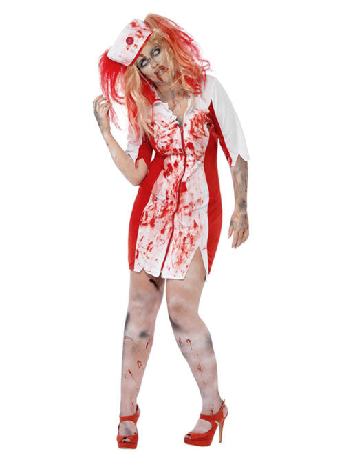 Verpleegster zombie bebloed mt. XXL