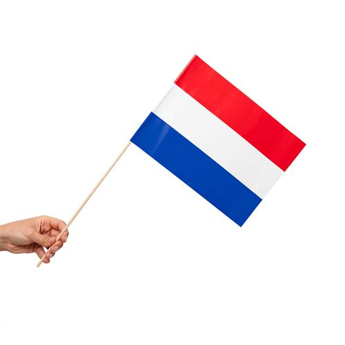 VlaggetjeopstokpapierNederland20x30cm__2