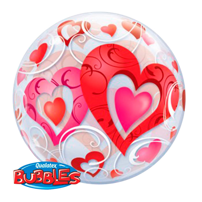 22In Bubble Hearts