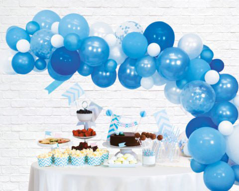 Ballon decoratie kit blauw