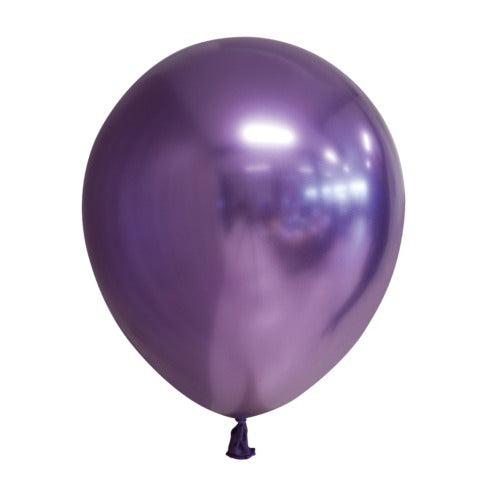 Ballonnen 10 st. chrome paars