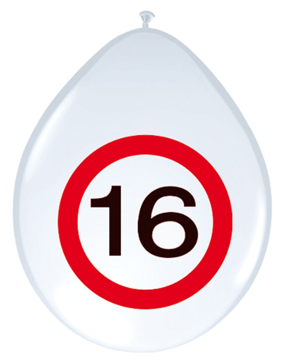 Ballonnen leeftijd verkeersbord