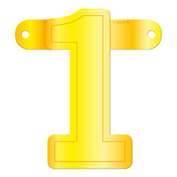 Banner Letter 1 Yellow