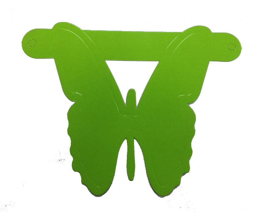 Banner Letter Butterfly Lime green