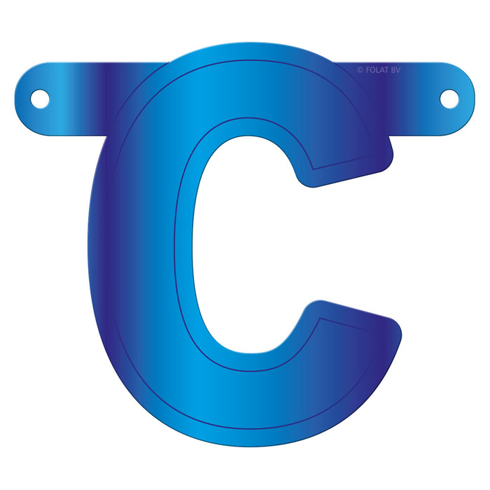 Banner Letter C Blue