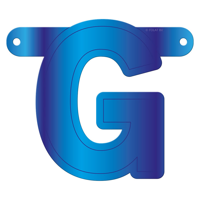 Banner Letter G Blue