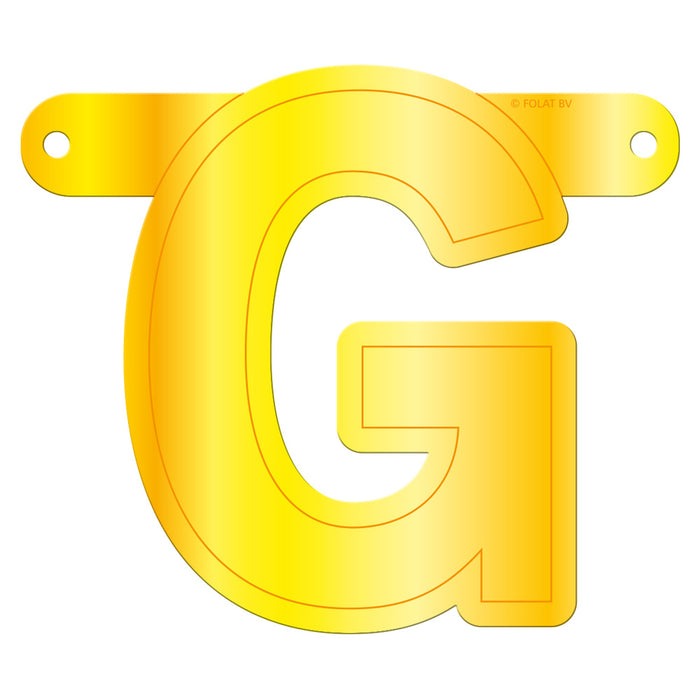 Banner Letter G Yellow