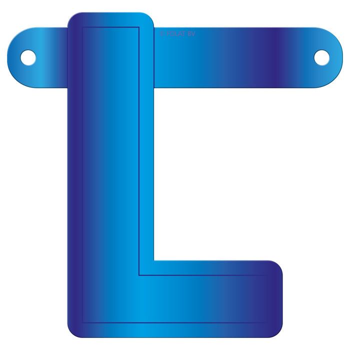 Banner Letter L Blue