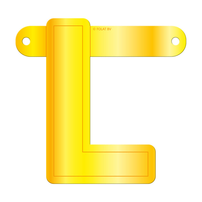 Banner Letter L Yellow