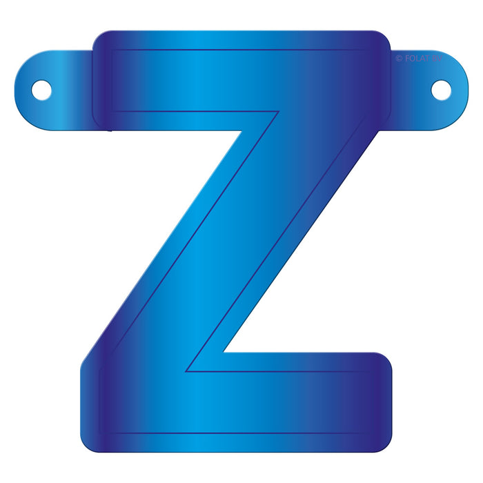 Banner Letter Z Blue