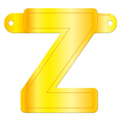 Banner Letter Z Yellow