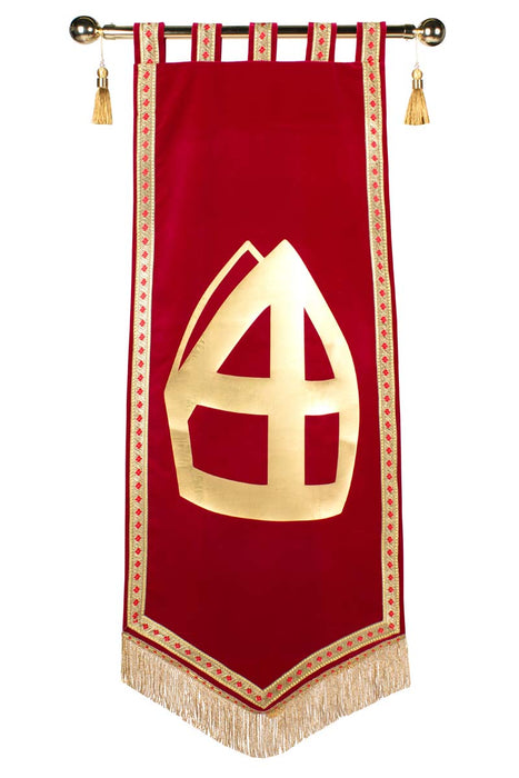 Banner Sinterklaas rood