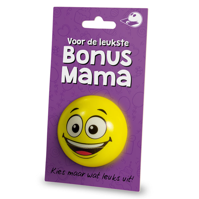 Cadeaukaarthouder stressball - Bonus mama