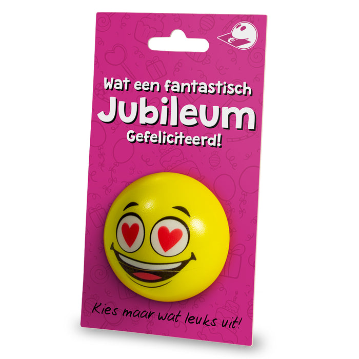 Cadeaukaarthouder stressball - Jubileum