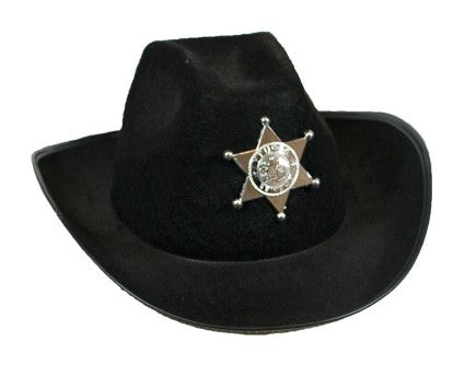 Cowboyhoed Dallas vilt sheriffster zwart