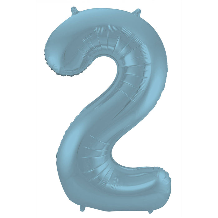 Folieballon 86cm Pastel blauw 2