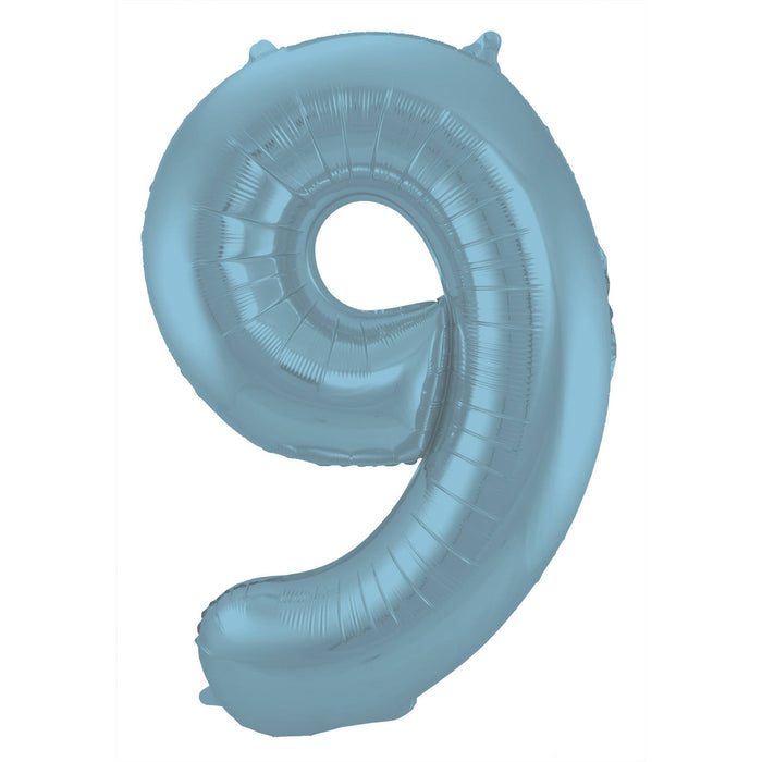 Folieballon 86cm Pastel blauw 9