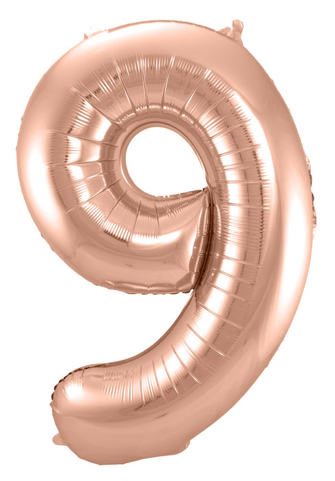 Folieballon 86cm Rose goud 9