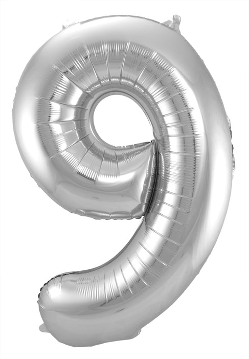 Folieballon 86cm Silver 9