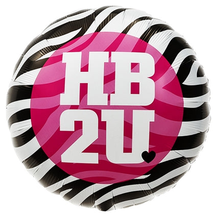 Folieballon HB2U Zebra