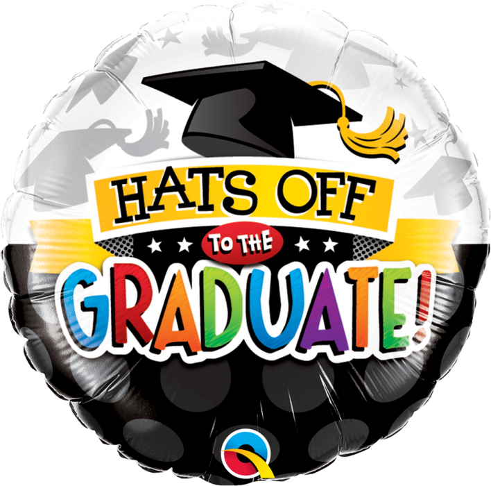 Folieballon Hats off to the Graduate