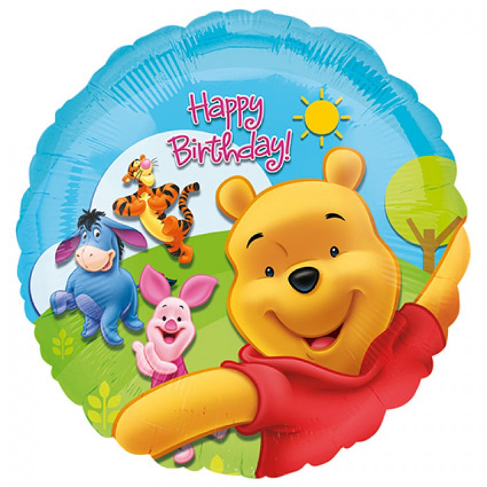 Folieballon Pooh and friends sunny birthday