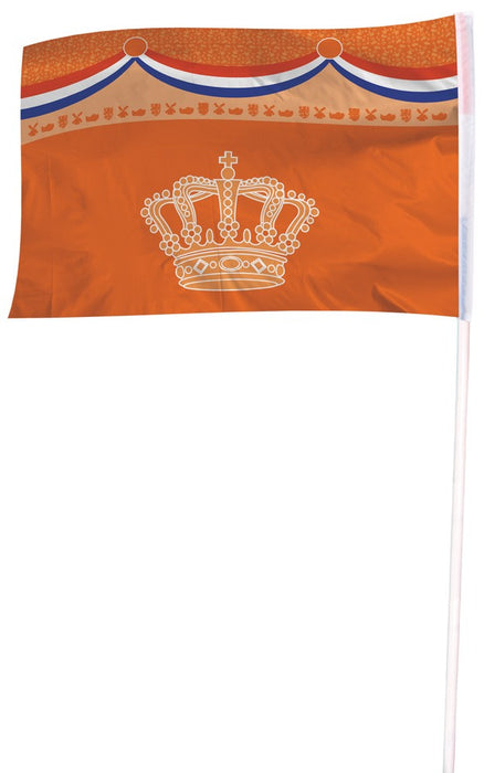 Gevelvlag Oranje kroon 100 x150 cm