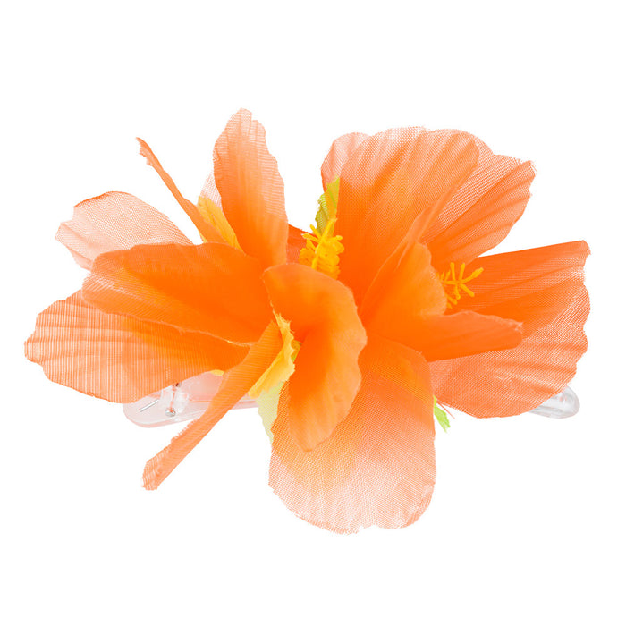 Haaraccessoire bloem oranje