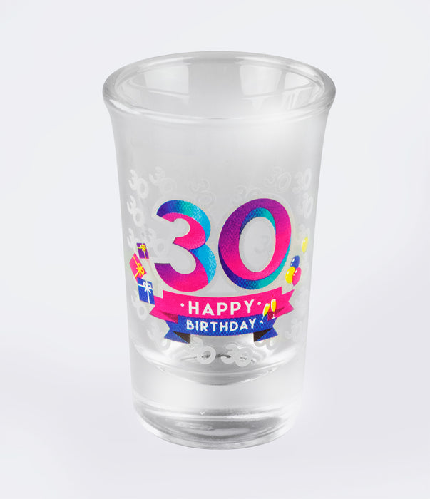 Happy shot glasses - 30 jaar (6 st.)