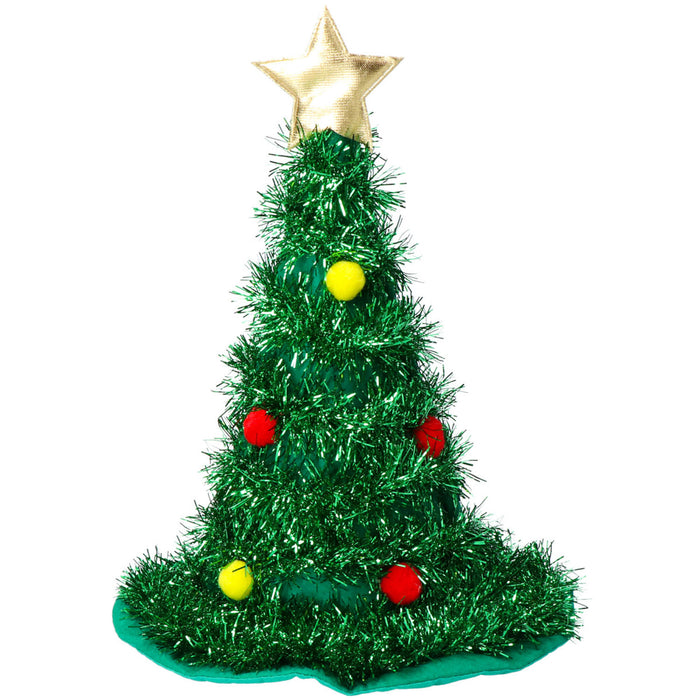 Hoed Kerstboom groen met goudkleurige ster