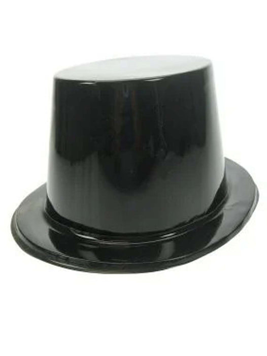 Hoge hoed plastic zwart