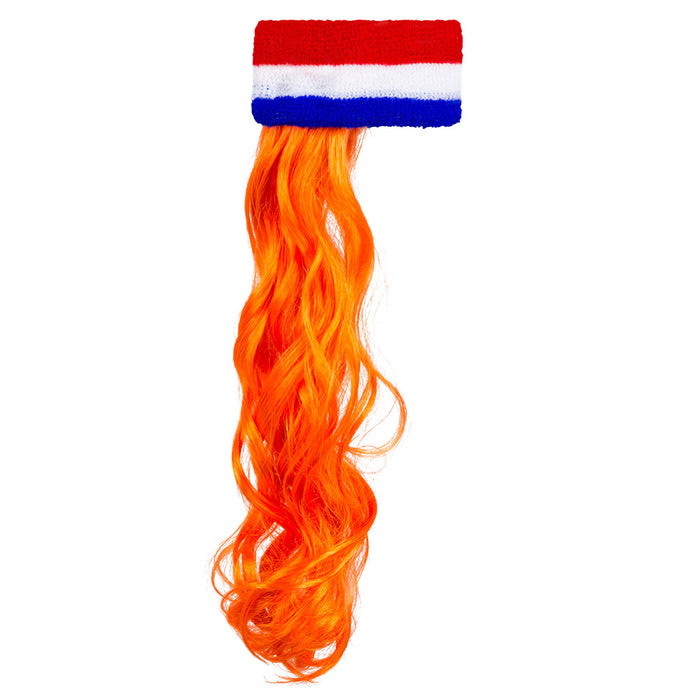 Hoofdband NL met oranje haar